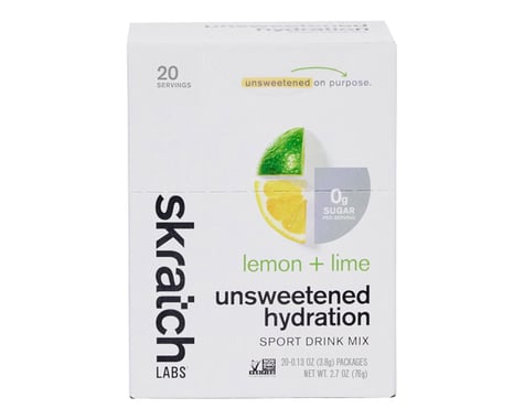 Skratch Labs Unsweetened Hydration Sport Drink Mix (Lemon + Lime)